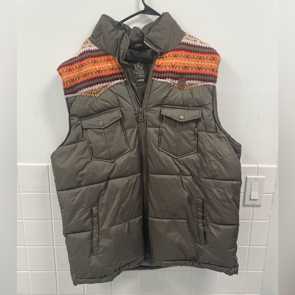 Men’s VTG Y2K Parish Nation Puffer Vest size 3XL